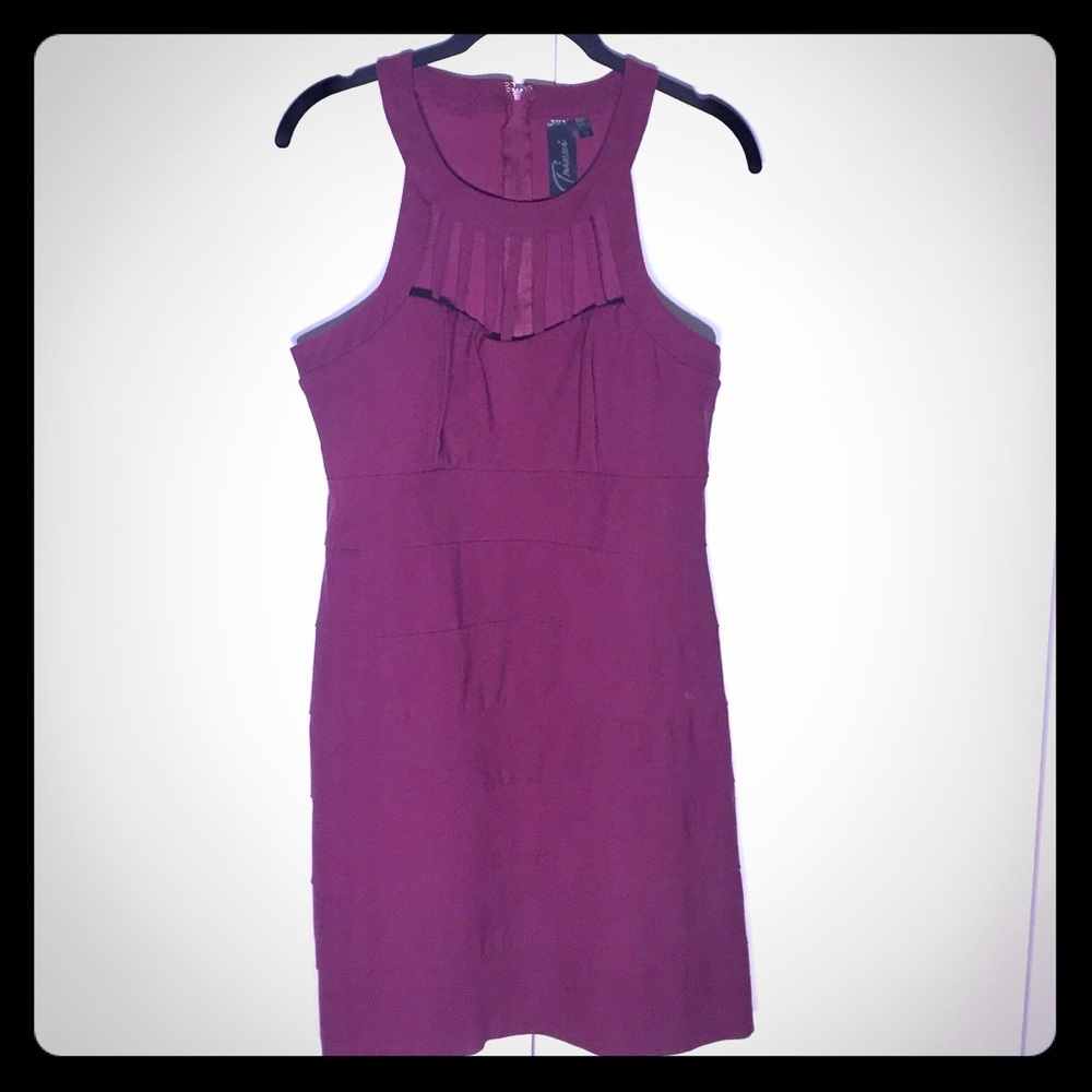 Trixxi Wine Colored Cocktail Dress